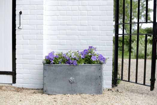 An Arthur Jack trough steel planter